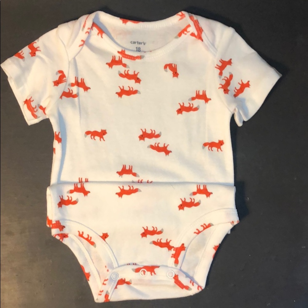 Carters baby boy fox onsie